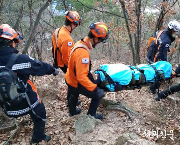금산군 서대산에서 발생한 산악사고