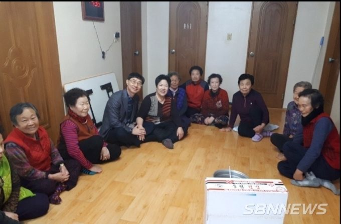 신창용 종천면장, 경로당 방문