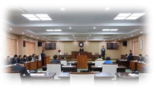 청양군의회의 임시회. (사진=청양군의회 홈페이지 켑처)