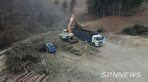 산림 부산물 수집