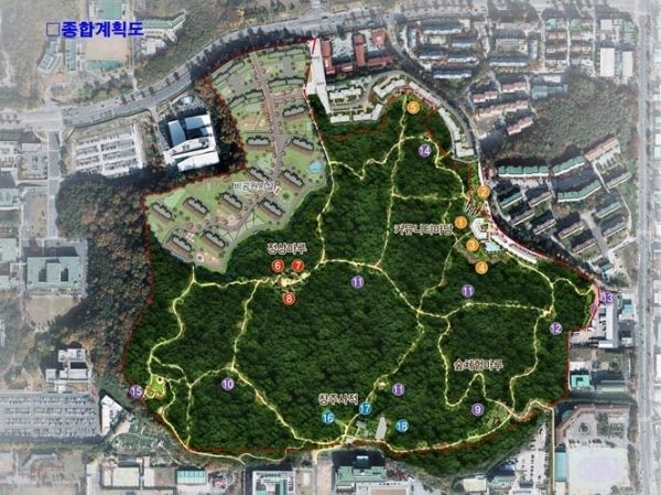 대전 유성구 매봉공원 개발 종합계획도. (사진=대전시청 제공)
