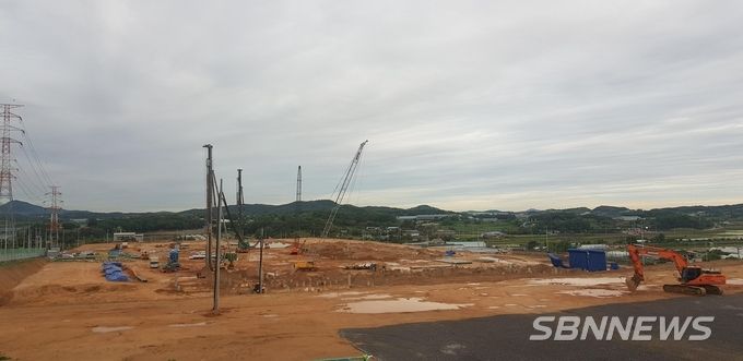 종근당건강 평탄화 작업 (사진=당진시)