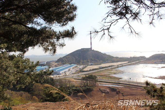 후망산에서 바라본 전망산