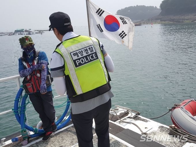 음주단속 모습 (사진=보령해경)
