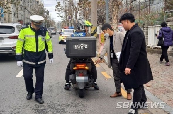 대전동부경찰서, 불법구조변경 등 이륜차 합동단속 실시
