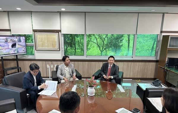 장동혁 의원, 장마철 대비 농어촌 공사·지역 주요 기관 순방