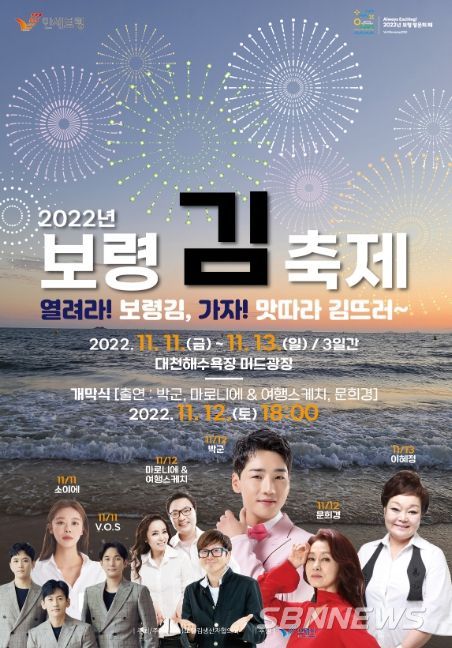 보령 김축제 포스터