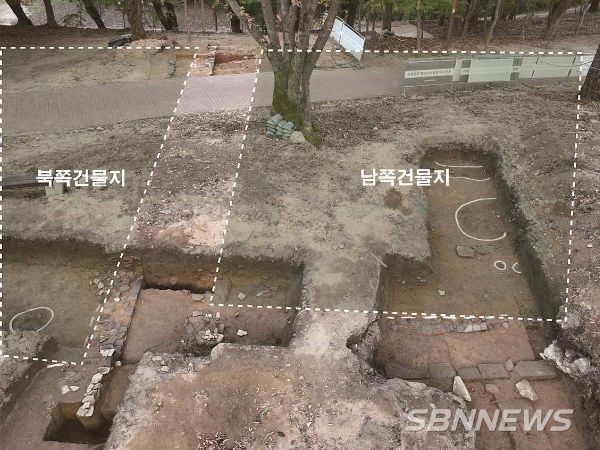부여 부소산성서 ‘대형 와적기단건물지’ 확인