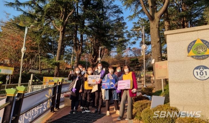 디지털 성범죄 예방 합동 캠페인 모습