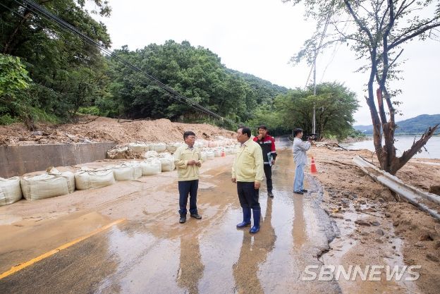 금남면부용리산사태발생지역현장점검