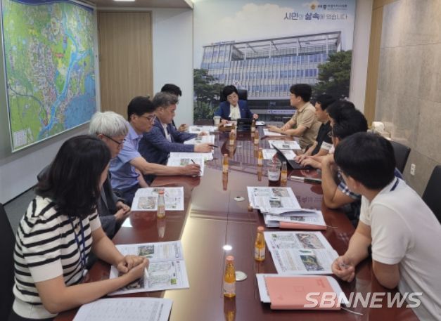 이순열 의장, 산울동 입주예정자 협의회, 세종필드 GC, 아파트 시공사, 관계 공무원 대책 회의